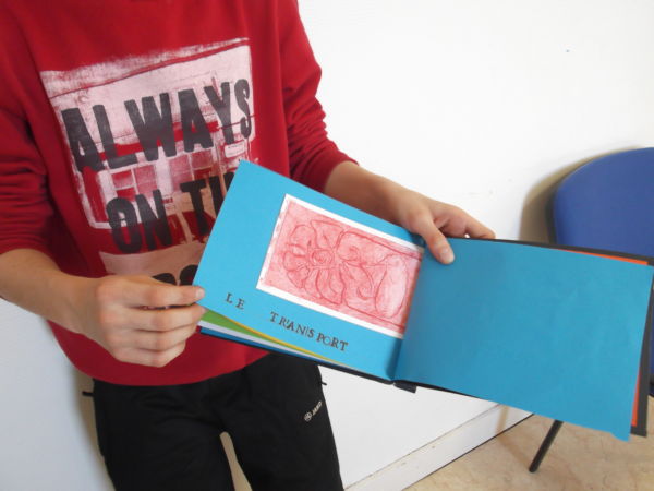 <strong>06-</strong> <em>Atelier illustration et gravure, réalisation d’un livre d’artiste imagier (projet réalisé avec une MJC avec un public adolescent).</em><br /></p><p>