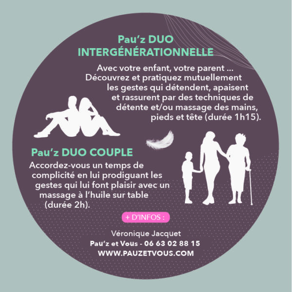 <strong>Pau’z DUO parent/enfant</strong> <em>Un cadeau d’expérience </em><br /></p><p>